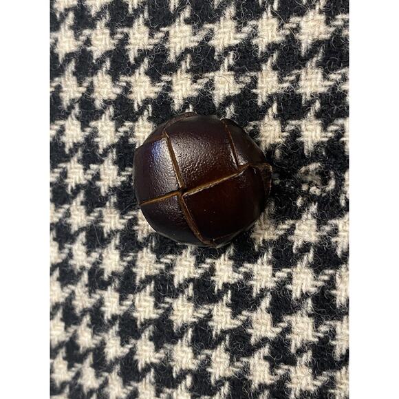 J. crew Women Schoolboy houndstooth Wool Black blazer jacket, Elbow Patch Sz 10 - Picture 5 of 16